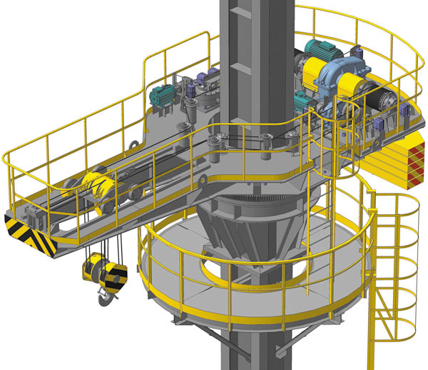 Кран консольно-поворотный. ОАО «Домнаремонт» (Череповец)
Автор модели — Михаил Павлович Горбунов