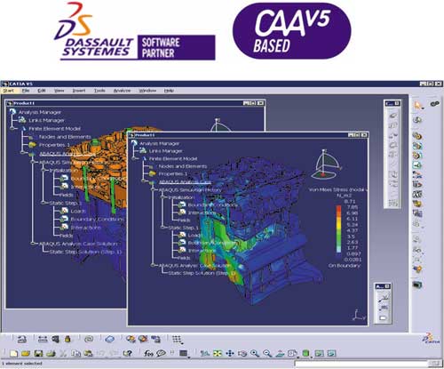 Решение ABAQUS на основе платформы CAA V5