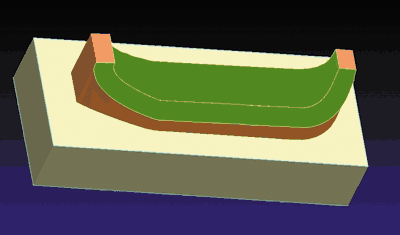 Рис. 9. Фрагмент поверхности для изготовления электрода