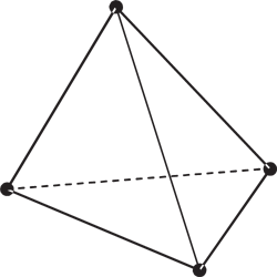 4-узловой плоскогранный конечный элемент (линейный)
