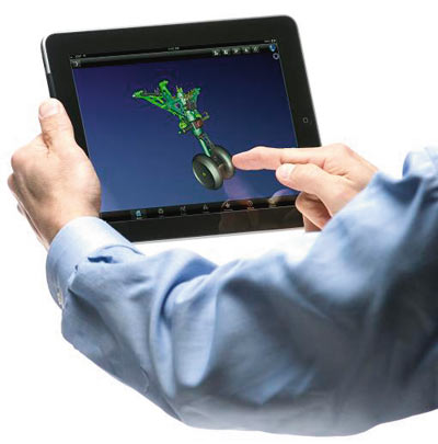Мобильное приложение Teamcenter Mobility дает вам возможность утверждать рабочие процессы и просматривать связанные с ними документы, 2D-чертежи и 3D-модели прямо на iPad