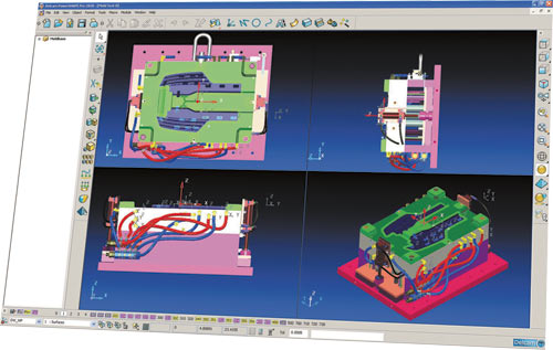 На основе 3D-модели готового изделия CAD-система PowerSHAPE позволяет быстро сконструировать технологическую оснастку