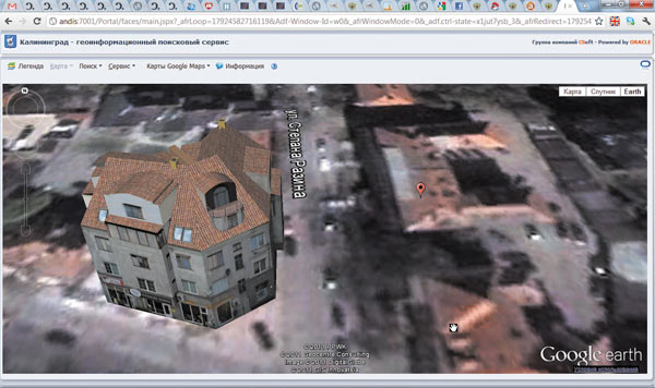 Интеграция CS UrbanView с сервисами Google Maps и Google Earth