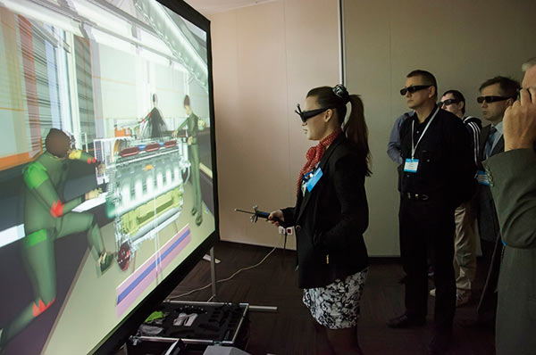 Демонстрация системы виртуальной реальности IC.IDO