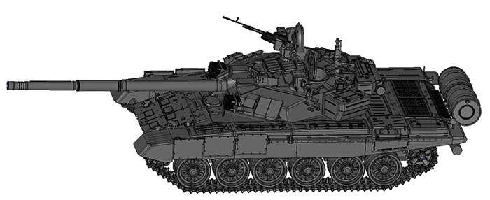Рис. 19. Модель танка (автор — Сергей Сюваев, 