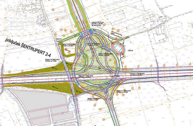 План развязки «Шентруперт» на автомагистрали А1
