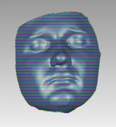 Рис. 2. Компьютерные 3D-модели лица, полученные разными сканерами: а — Kinect for Windows; б — Artec MHT