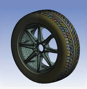 Модель колеса и шины