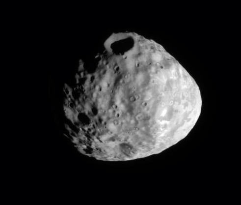 Рис. 3. Спутник Сатурна Янус. Фото с МКА Кассини 2009 год