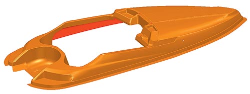 Математическая модель палубы прогулочного судна «Аквалайн-170»