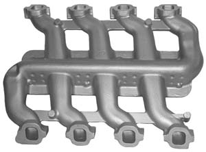 Рис. 5. Прототип газовой трубки (материал детали — EN AC-AlSi10Mg; размеры — 750x600x110 мм)