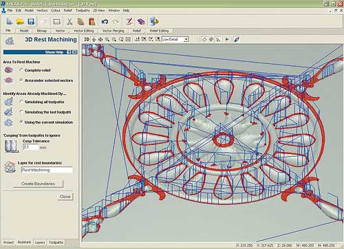 Рис. 13. 3D-доработка углов цилиндросферической фрезой