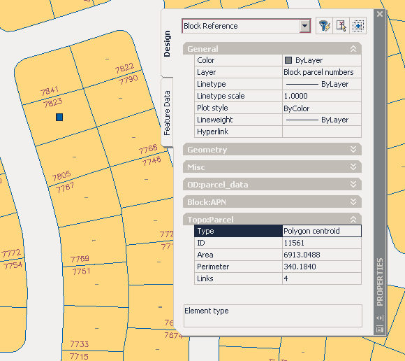 Редактор данных объектов в Autodesk Map помогает в визуализации сложных географических объектных моделей, включая топологию полигонов