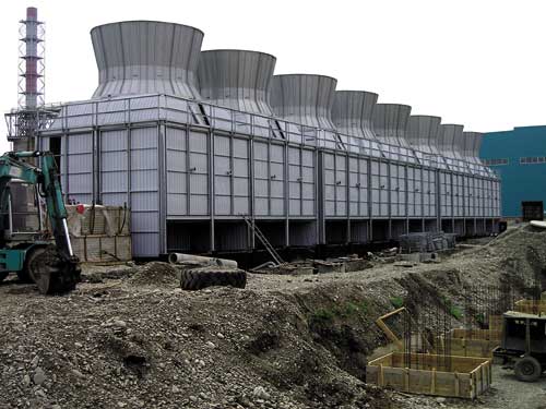 Проектирование и строительство вентиляторной градирни на Хакасском алюминиевом заводе 