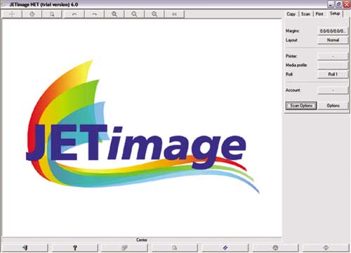 Пользовательский интерфейс программы копирования JETimage 
