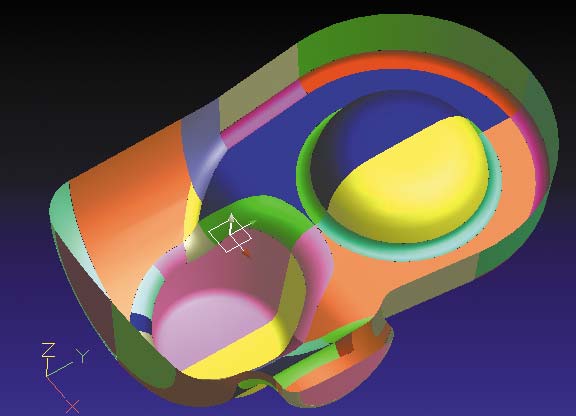 Рис. 1. Изображение модели обрабатываемой детали в 10-й версии системы ГеММа-3D
