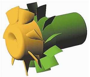 Рис. 3. Геометрическая модель, обработанная в CATIA V5 и 3DTransVidia