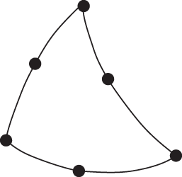 6-узловой криволинейный конечный элемент пластины-оболочки (квадратичный)