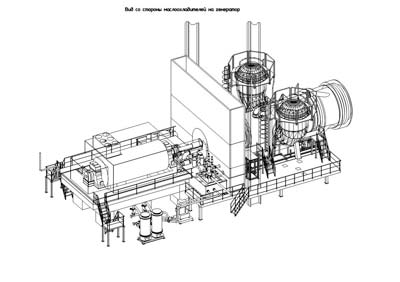 Компоновка ГТЭ-160, Геллер, Венгрия; стадия проектирования