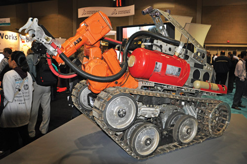 Пожарный робот Thermite, реализованный с помощью SolidWorks