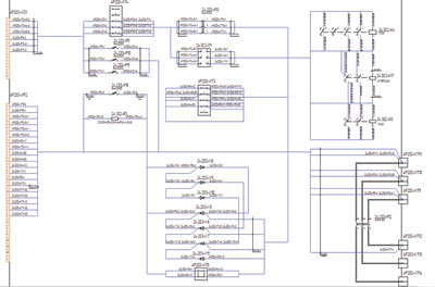 Рис. 1. Пример электрической схемы соединений в интерфейсе E3.series