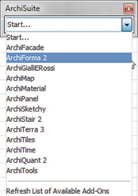 Рис. 1. Комплекс ArchiSuite — это 13 приложений к ArchiCAD, связанных единой панелью управления