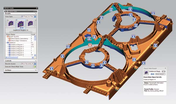 Расширенное отображение данных на 3D CAD-модели обеспечивает быстрый обмен информацией между заказчиками и поставщиками