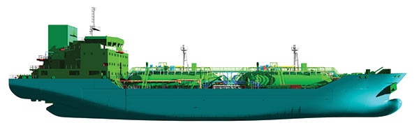 Секции модели судна (все изображения являются собственностью компании GHENOVA)
