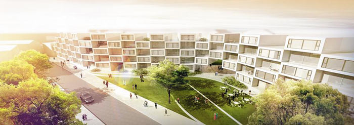 Проект жилого здания на территории DONG в Копенгагене — визуализация компании BIG
