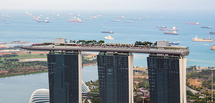 Рис. 8. Комплекс Marina Bay Sands — еще один знаковый пример использования BIM в Сингапуре 