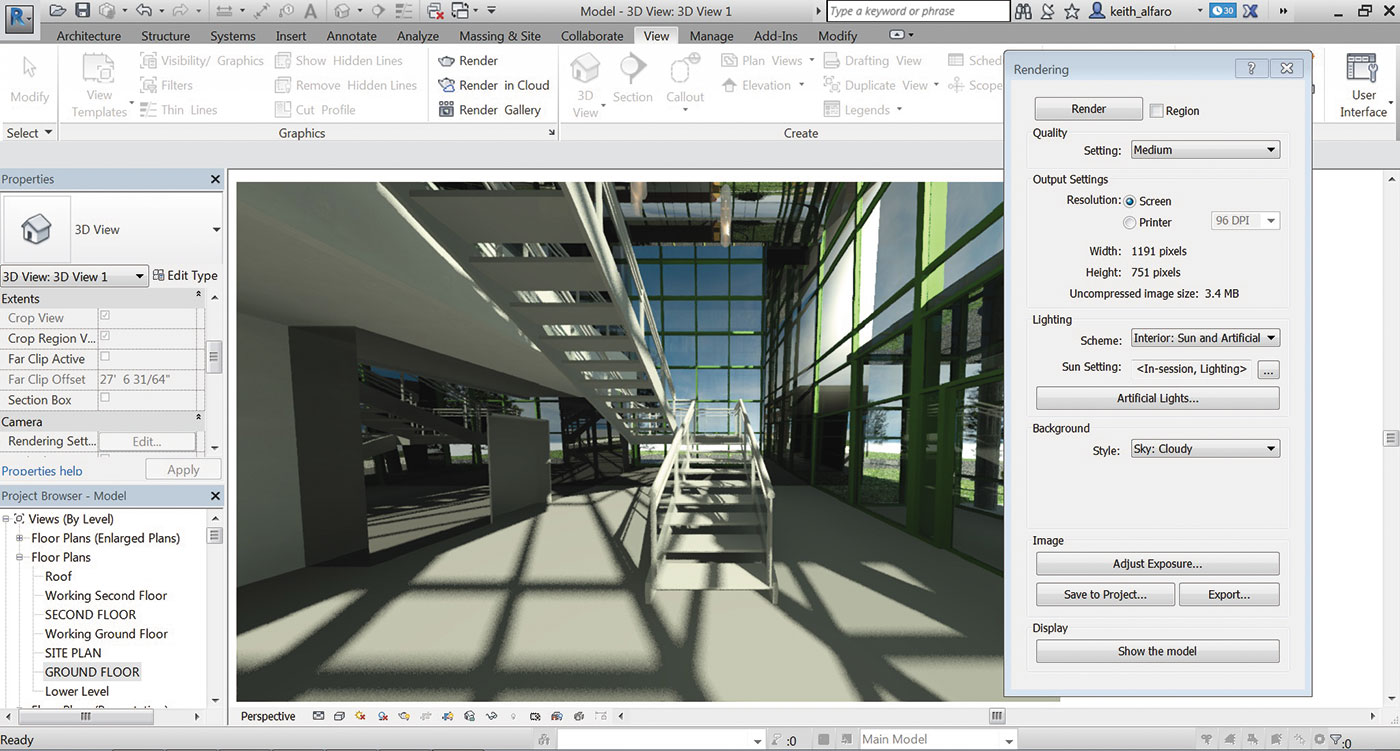 Autodesk Raytracer обеспечивает фотореалистичное качество архитектурной визуализации 