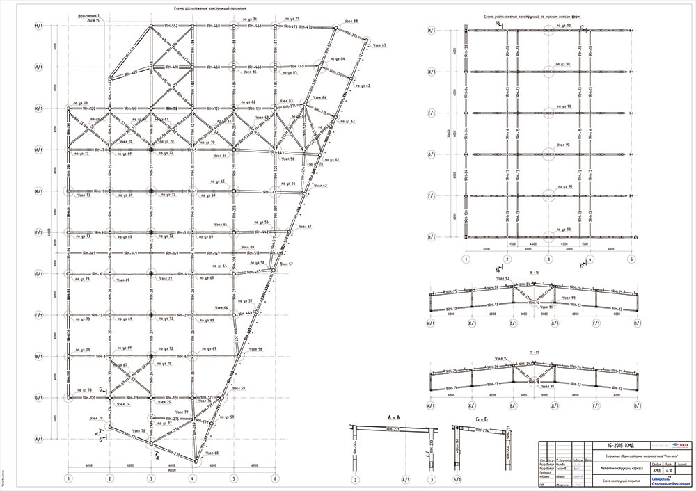 Схема конструкции покрытия