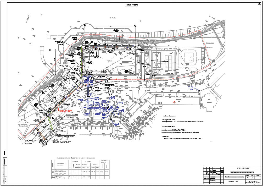 Рис. 10. Пример выходной документации в AutoCAD Civil 3D