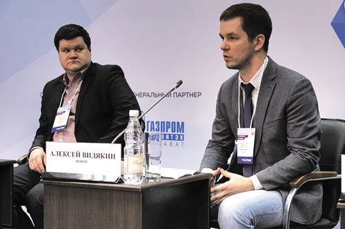 Леонид Иванов, Autodesk (слева), и Алексей Видякин, ПОИНТ, во время пленарной дискуссии «Тренды и перспективы развития CAD/CAM-систем»