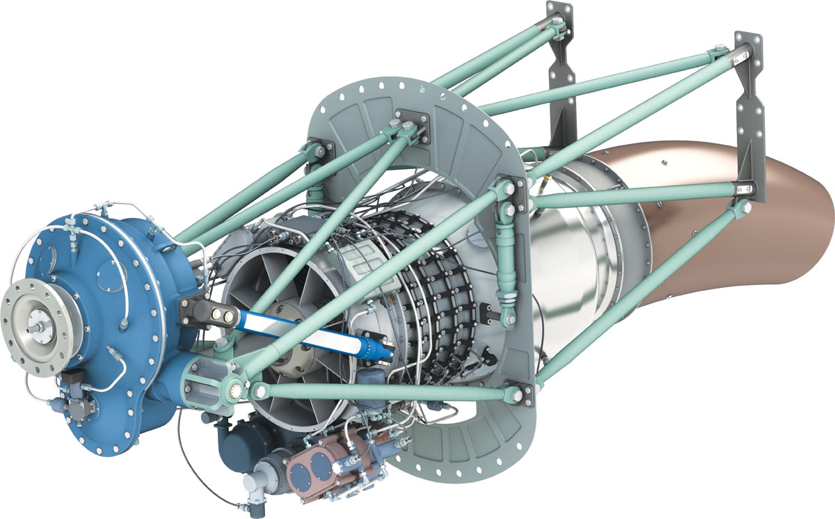 Модель турбовинтового двигателя (ТВД) в системе T-FLEX