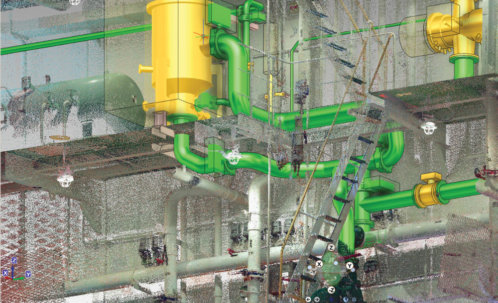 Новое расположение трубопроводов для очистки балластных вод (изображение предоставлено компанией IHB ShipDesign)