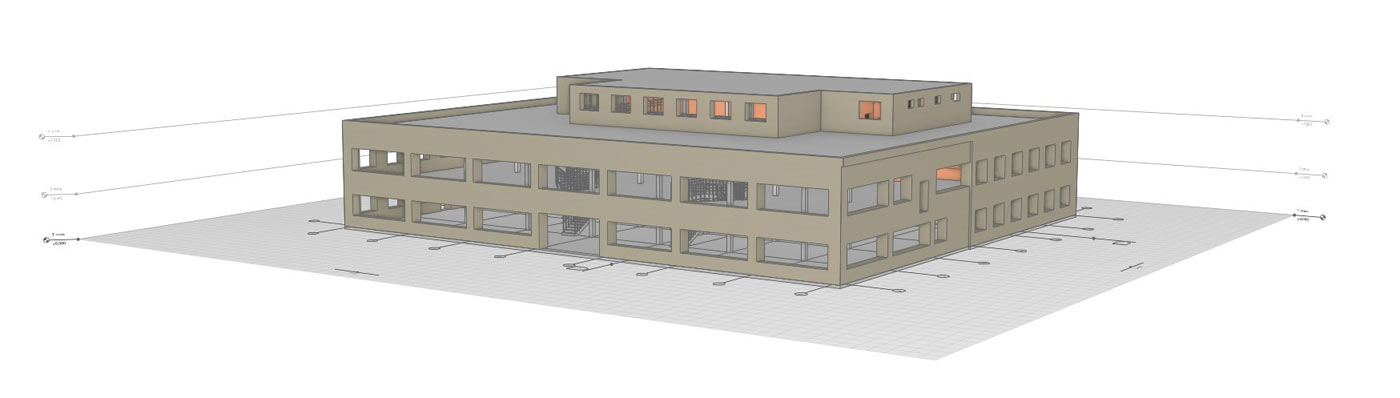 Рис. 2. 3D-модель офисного здания
