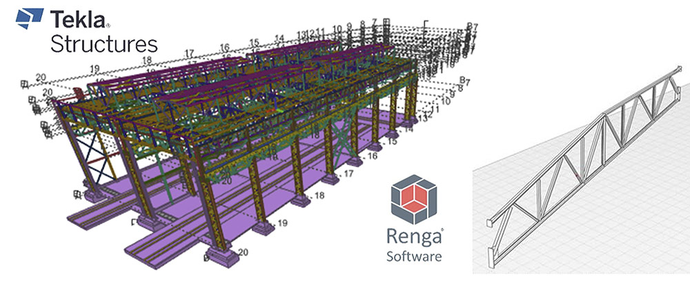 Рис. 7. Импортированная часть модели 
из Tekla Structures в Renga