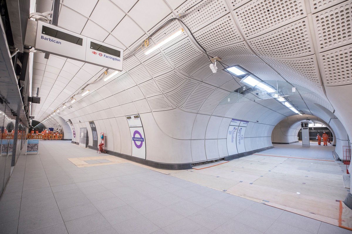 Вид одной из подземных станций Crossrail