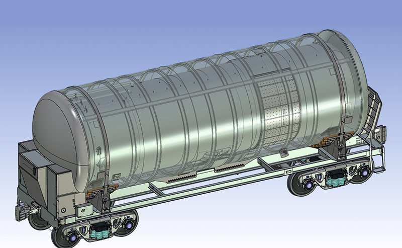 Проект вагона-цистерны в T-FLEX CAD