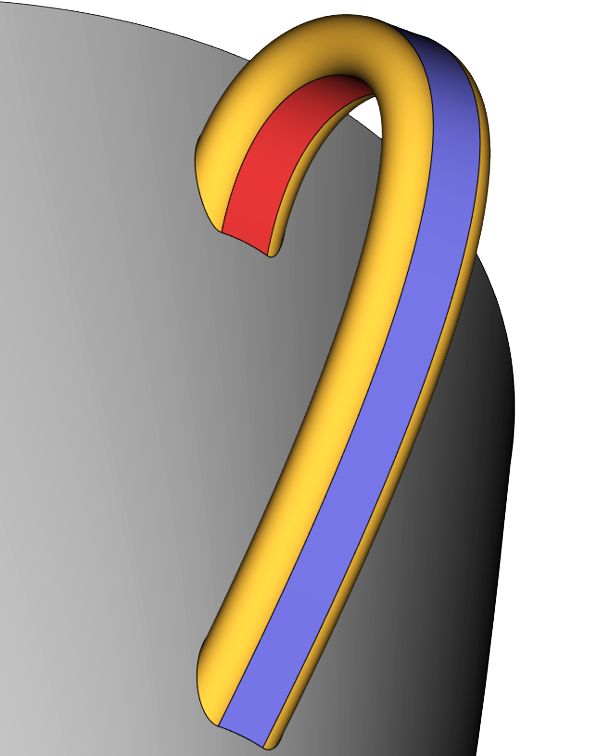 Рис. 25. Пример трехгранного сглаживания — поверхность, касательная к трем стенкам