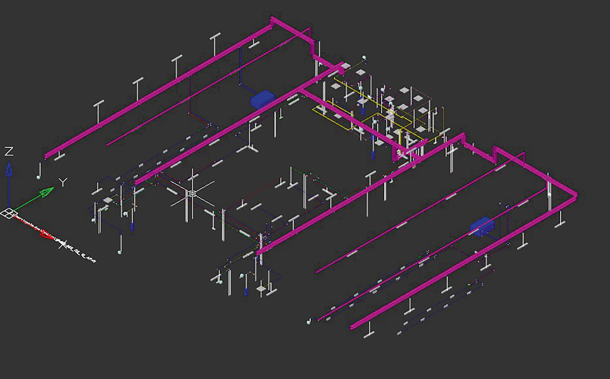 Информационная модель электроснабжения, 
выполненная в nanoCAD BIM Электро
