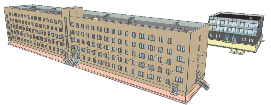 Цифровая информационная модель завода 
горно-шахтного оборудования, выполненная 
в Renga (Источник: InOneBuro)