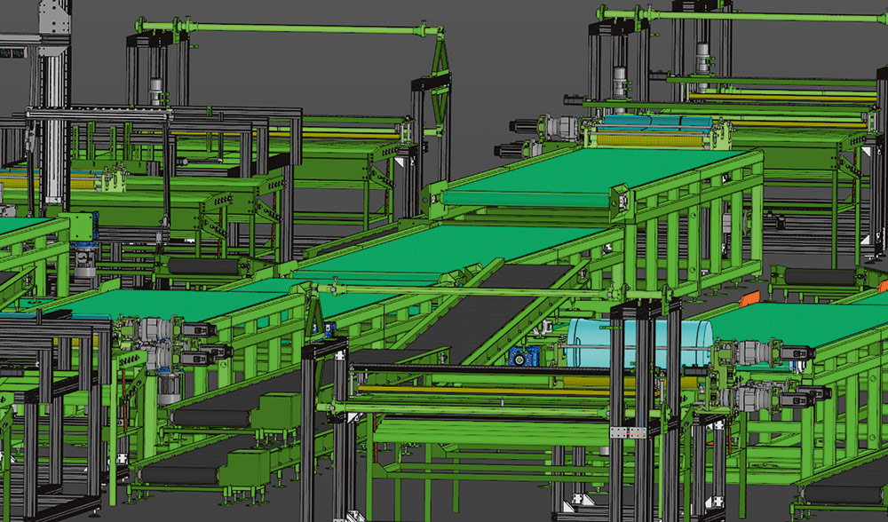 Линия по производству изделий, ООО «ОКБ» (Новосибирск). 916 606 компонентов. Спроектировано в КОМПАС-3D