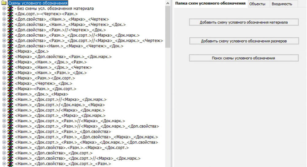 Рис. 54. Схема формирования условного обозначение материалов 