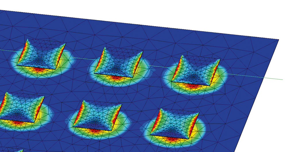 Рис. 2. Построение сетки в режиме МКЭ