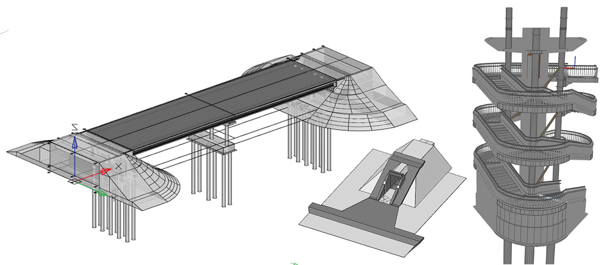 Рис. 2. Конструкции, созданные в nanoCAD BIM Строительство инженерами института «Стройпроект»