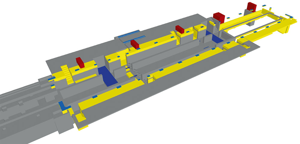 Модель фундамента роликовой печи от завода — изготовителя оборудования