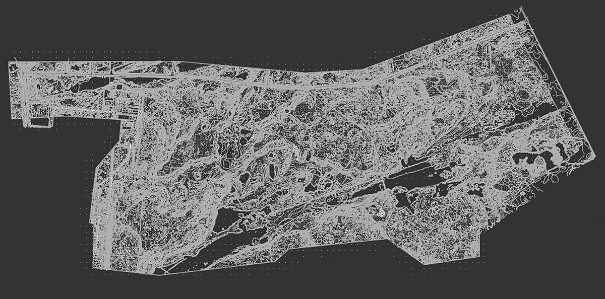 Рис. 3. Обработка файлов, полученных от геодезистов и смежников, в nanoCAD GeoniCS