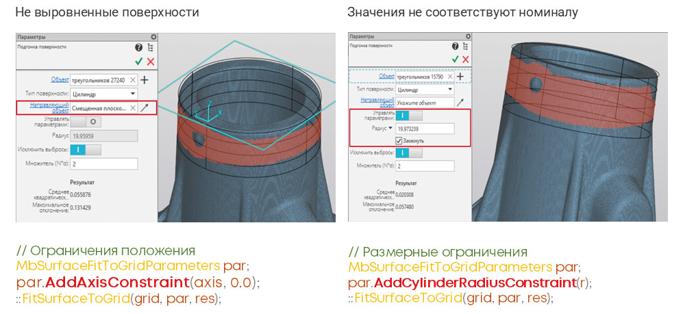 Рис. 9. Ограничения